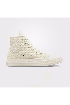 کفش اسنیکر بژ زنانه بند دار Converse - کد 865339821