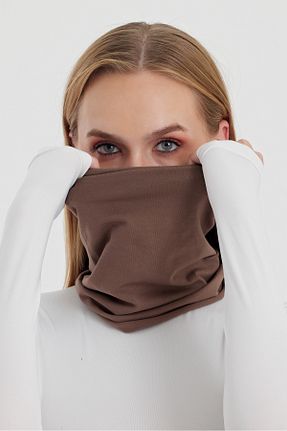 باندانا قهوه ای پنبه ای Butikgiz - کد 865340207