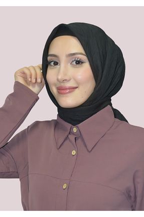 شال مشکی زنانه پنبه ای HeavenlyScarfs - کد 865350331