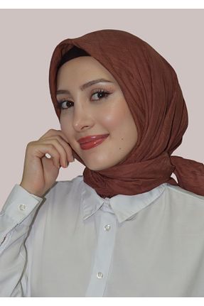 شال نارنجی زنانه پنبه ای HeavenlyScarfs - کد 865350344