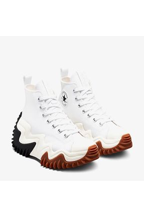 کفش اسنیکر سفید زنانه بند دار Converse - کد 865355803