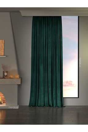پرده زمینه سبز پلی استر FAVOLLİ - کد 364467956