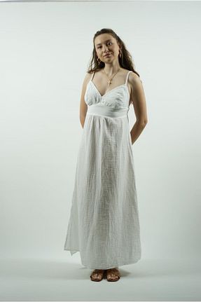 لباس سفید زنانه بافتنی Pecos - کد 835756864