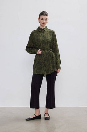 پیراهن خاکی زنانه رگولار BE BLUE - کد 777738549