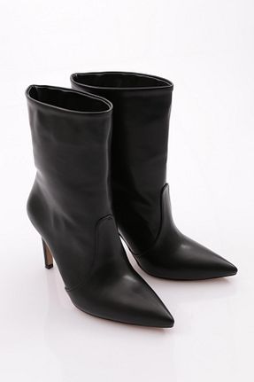 بوت / نیم بوت مشکی زنانه چرم مصنوعی Dgn - کد 865417211
