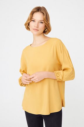 پیراهن زرد زنانه رگولار Naramaxx - کد 756575517