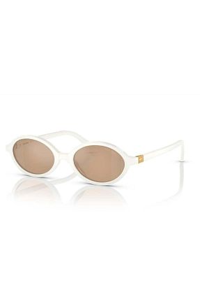 عینک آفتابی سفید زنانه UV400 Miu Miu - کد 865427171