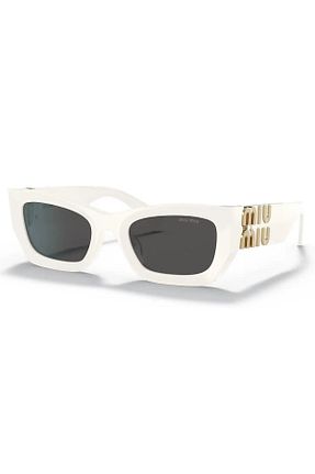 عینک آفتابی سفید زنانه UV400 Miu Miu - کد 865427303