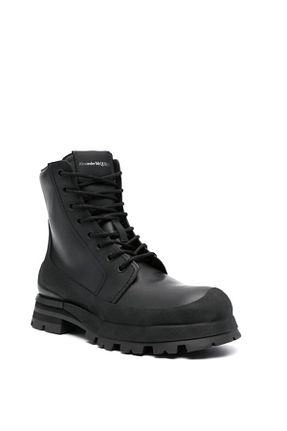 کفش اسنیکر مشکی مردانه چرم اصل ALEXANDER MCQUEEN - کد 865428025