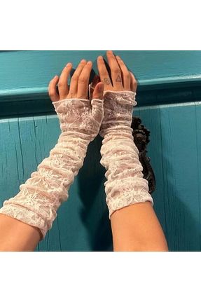 دستکش سفید زنانه DarkellaStore - کد 865436388