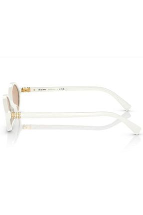 عینک آفتابی سفید زنانه UV400 Miu Miu - کد 865427171