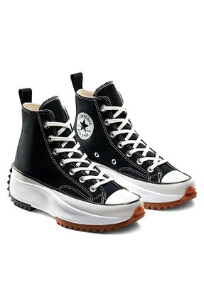 کفش اسنیکر مشکی زنانه بند دار Converse - کد 865436343