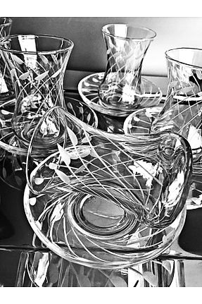 لیوان نارنجی شیشه DECOSTYLE - کد 865443525