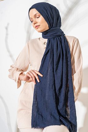 شال سرمه ای زنانه پلی استر JAWEL - کد 865452700