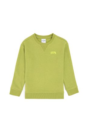 سوئیشرت سبز بچه گانه ساده U.S. Polo Assn. - کد 865450938