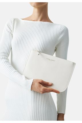 کیف پورتفوی و کلاچ سفید زنانه چرم مصنوعی Laura Ashley - کد 864116913