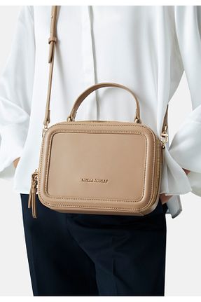 کیف دوشی قهوه ای زنانه پلی اورتان Laura Ashley - کد 864096517