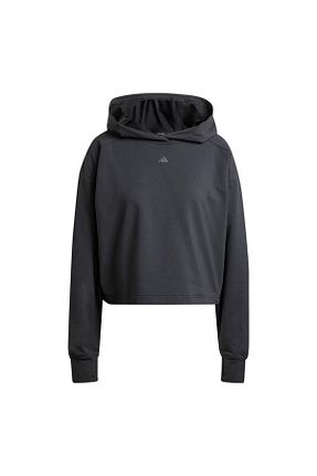 سوئیشرت مشکی زنانه ساده adidas - کد 841332006