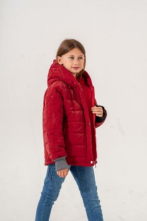 کاپشن زرشکی بچه گانه رگولار GİYİCEM - کد 865454376