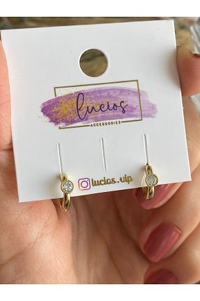 گوشواره استیل (فولاد) طلائی بچه گانه استیل (فولاد) Lucios - کد 865446222