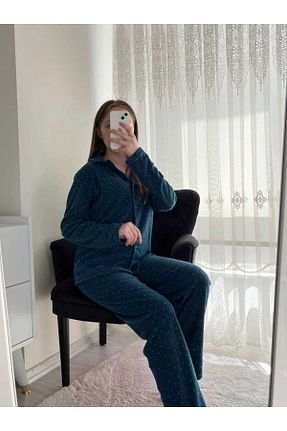 ست لباس راحتی آبی زنانه Kalp Lena Homewears - کد 865459782