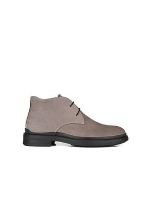 بوت / نیم بوت طوسی مردانه چرم خالص bagcini - کد 865458982