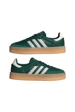 کفش اسنیکر سبز زنانه بند دار adidas - کد 827022046