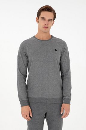 سوئیشرت طوسی مردانه ساده U.S. Polo Assn. - کد 865458256