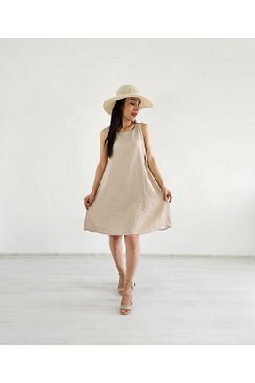 لباس بژ زنانه بافتنی Altı Üstü Butik - کد 865465348