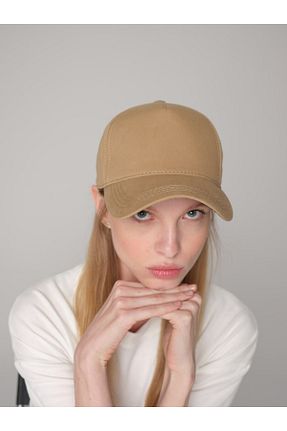کلاه بژ زنانه پنبه ای ŞapkaMania - کد 865477162