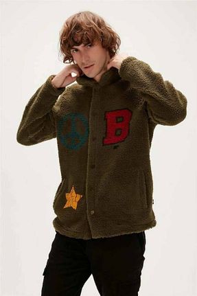 سوئیشرت اسپرت خاکی مردانه رگولار Bad Bear - کد 865482969