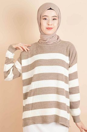 بلوز قهوه ای زنانه رگولار 03KIZKULESITEKS - کد 865495614
