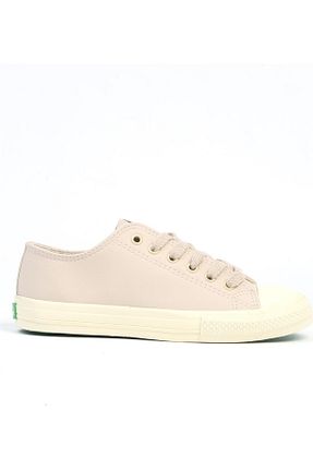 کفش اسنیکر بژ مردانه بند دار United Colors of Benetton - کد 865493423