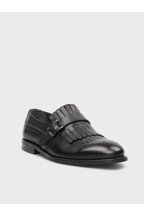 کفش کلاسیک مشکی مردانه پاشنه کوتاه (1 - 4 سانتی متر) Sadık Yılmaz - کد 865493619
