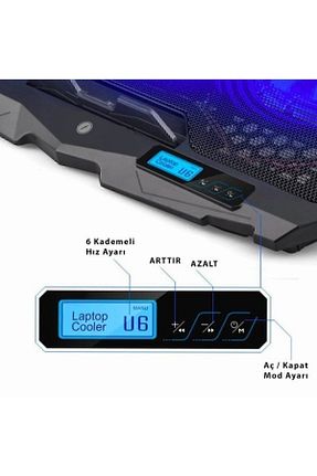 خنک کننده نوت بوک مشکی Frisby - کد 45516992