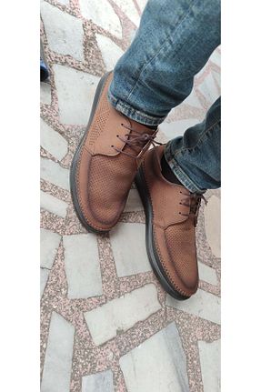 کفش اسپادریل قهوه ای مردانه نبوک ÇİĞDEM KUNDURA - کد 311984723