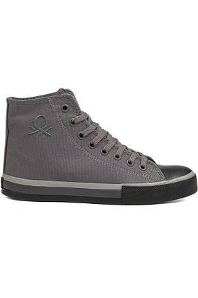 کفش اسنیکر طوسی مردانه بند دار United Colors of Benetton - کد 865501236