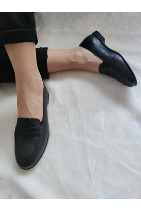 کفش کژوال مشکی زنانه چرم خالص Burç - کد 305069363
