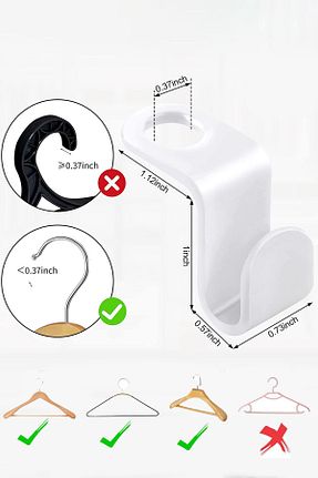 آویز سفید پلاستیک COZY SENSE - کد 865542016