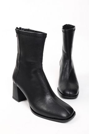 بوت / نیم بوت مشکی زنانه چرم مصنوعی Liza Shoes - کد 865509982