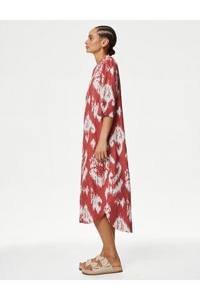 لباس قرمز زنانه بافتنی Marks & Spencer - کد 834386727