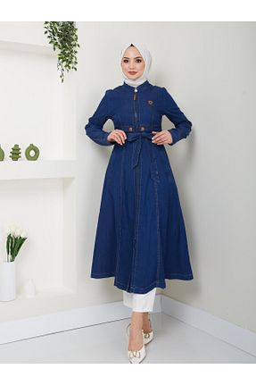 کلاه و ابایا سرمه ای زنانه جین Doque - کد 822140714