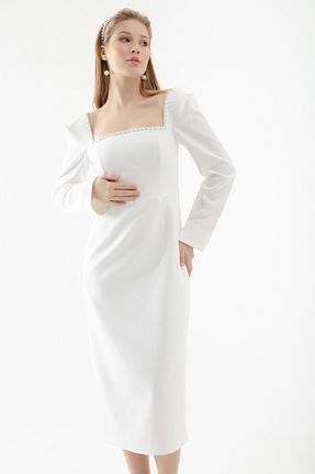 لباس مجلسی و فارغ التحصیلی سفید زنانه پلی استر Lafaba - کد 795851011