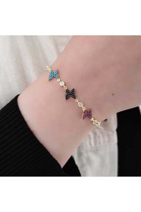 دستبند نقره طلائی زنانه 925 عیار Güler Yüzlü Silver - کد 167434256