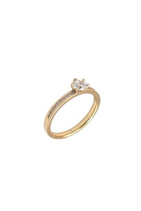 انگشتر جواهر صورتی زنانه زیرکن Güler Yüzlü Silver - کد 822816904