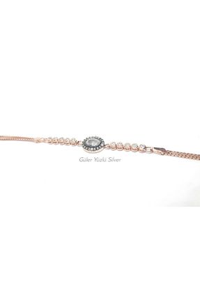 دستبند نقره طلائی زنانه 925 عیار Güler Yüzlü Silver - کد 72760612