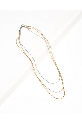 گردنبند استیل ( فولاد ) رنگی زنانه استیل (فولاد) BB - کد 865550817