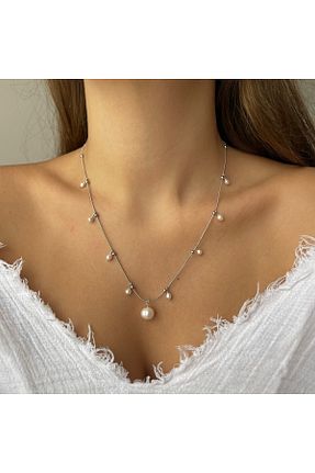 گردنبند مروارید مروارید آب شیرین ORFE JEWELRY - کد 865574944