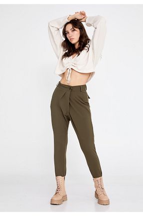 شلوار سبز زنانه پارچه istanmall - کد 865580279