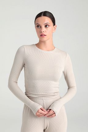 بلوز بژ زنانه ساده SHEISMONO - کد 865585927